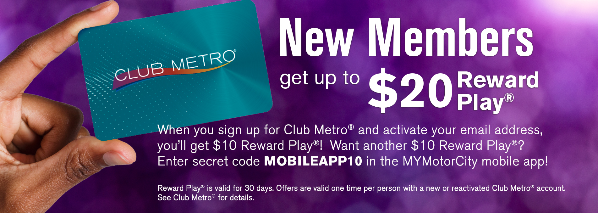 motor city casino club metro login